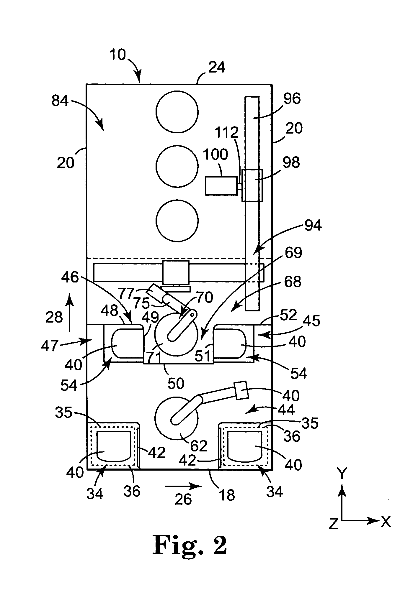 Reduced footprint tool for automated processing of microelectronic substrates