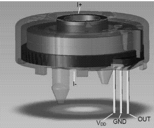 System for measuring current of server power supply in lossless non-disassembly way