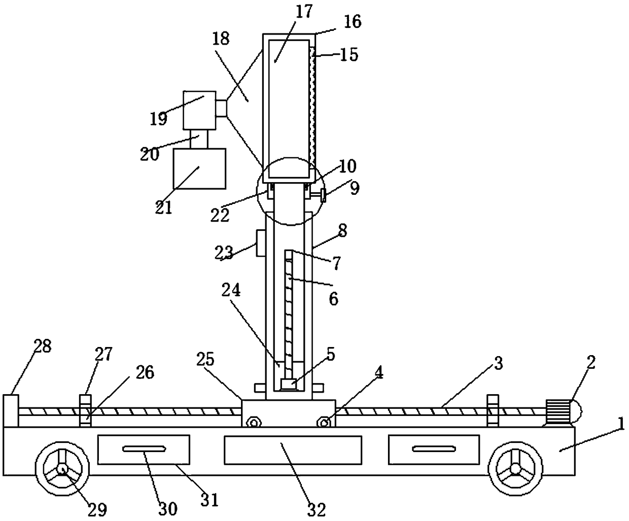 Fruit tree pollination device for pear planting