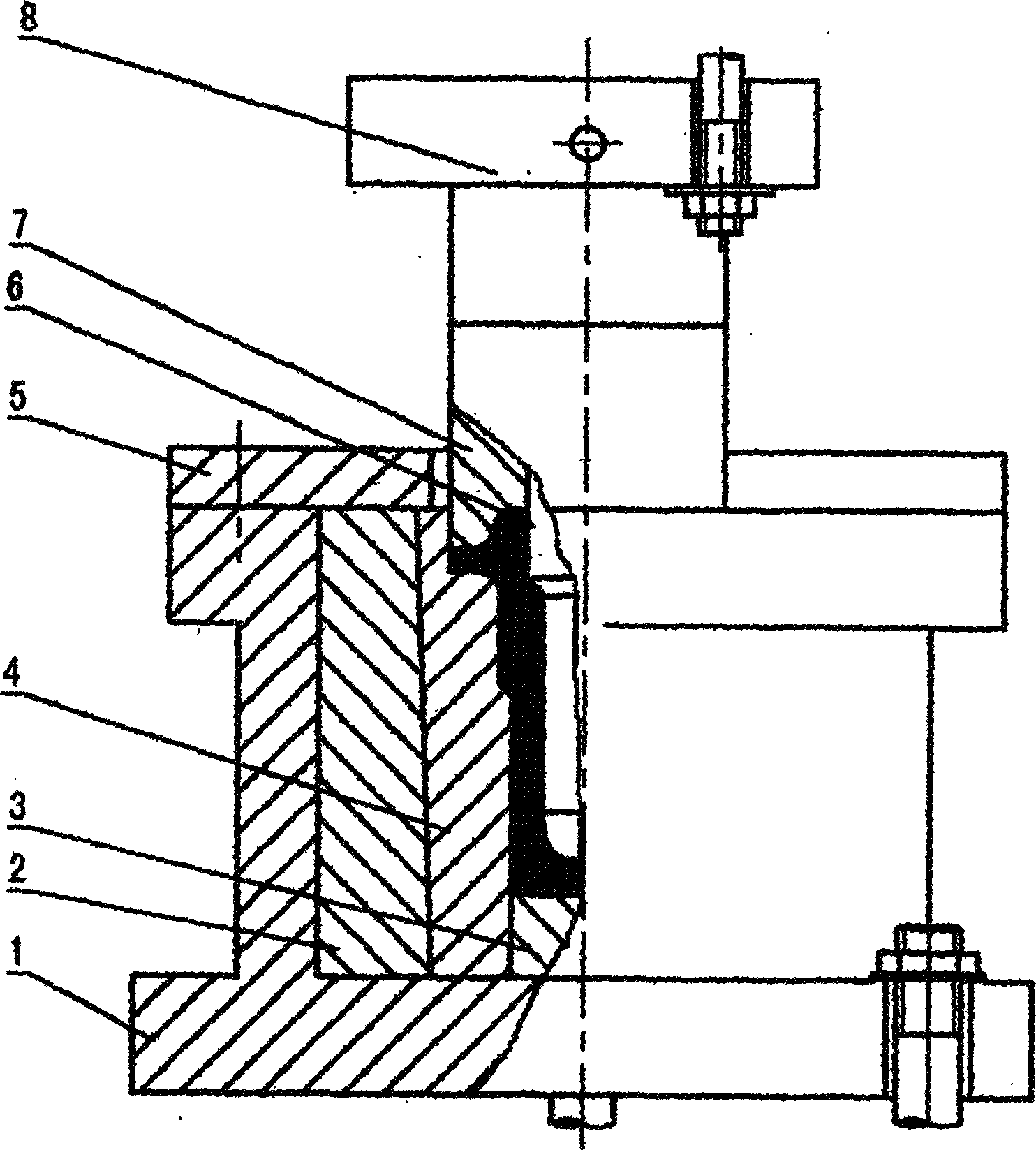 All fiber forging process for load-carrying vehicle hub axle and die therefor