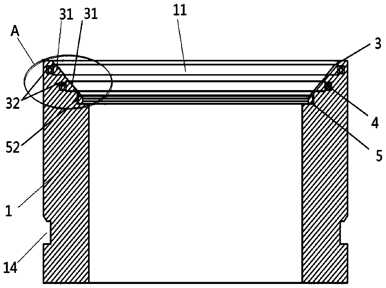 Pressure-maintaining core sampler flap valve with multi-stage sealing structure