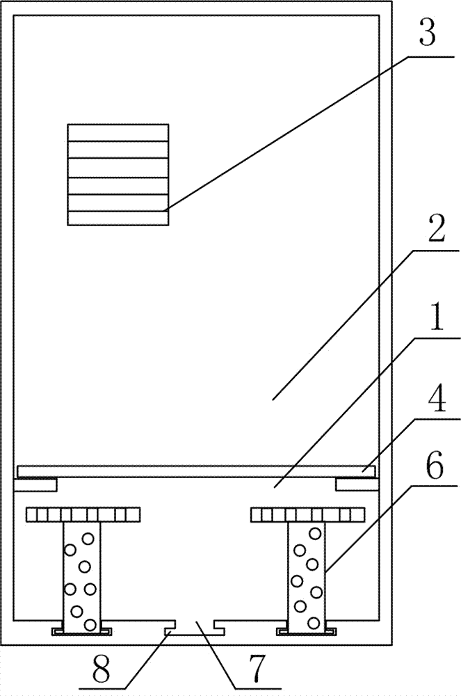 Fixed power distribution cabinet convenient to mount and maintain