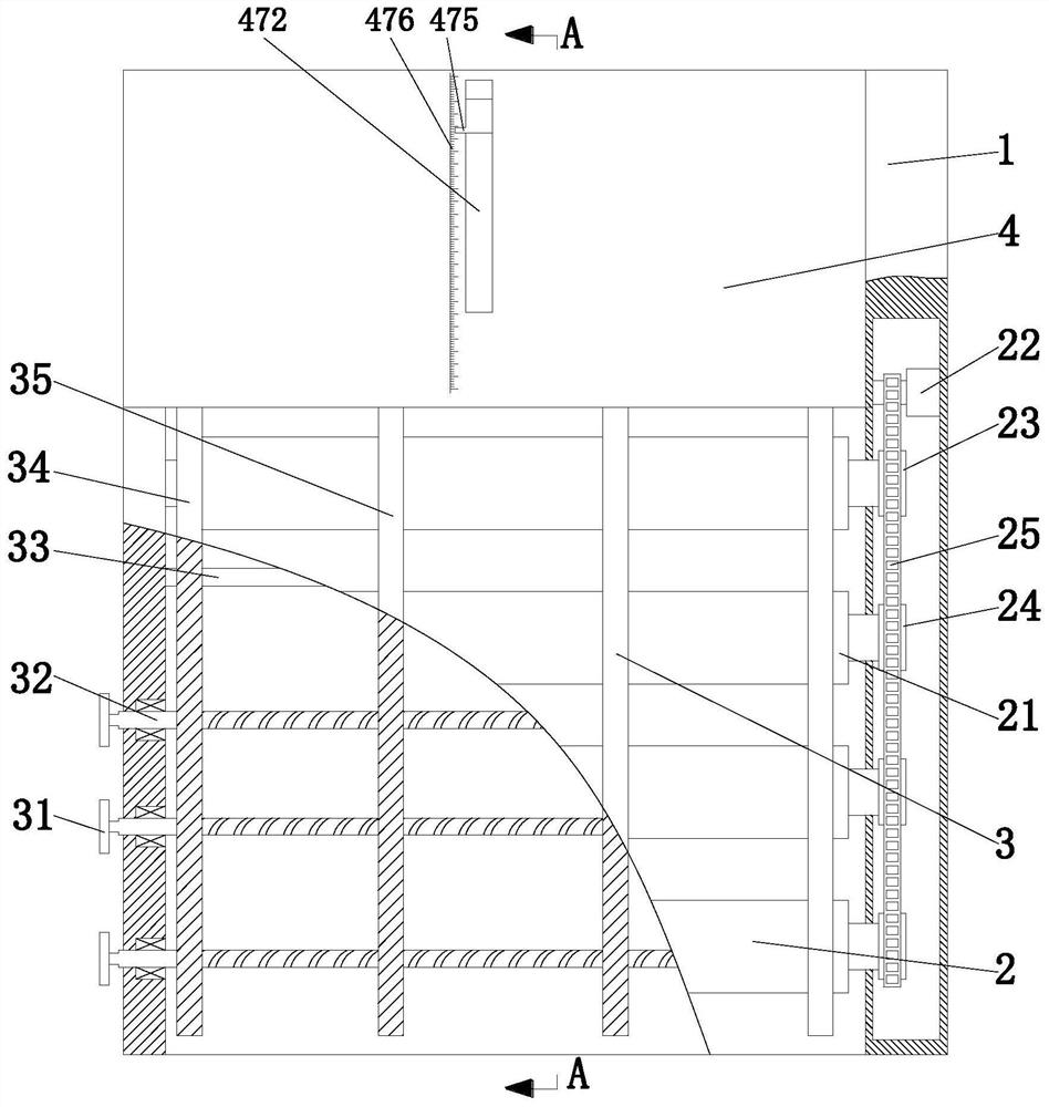 An automatic cutting machine for steel structure profile feeding and fixed length