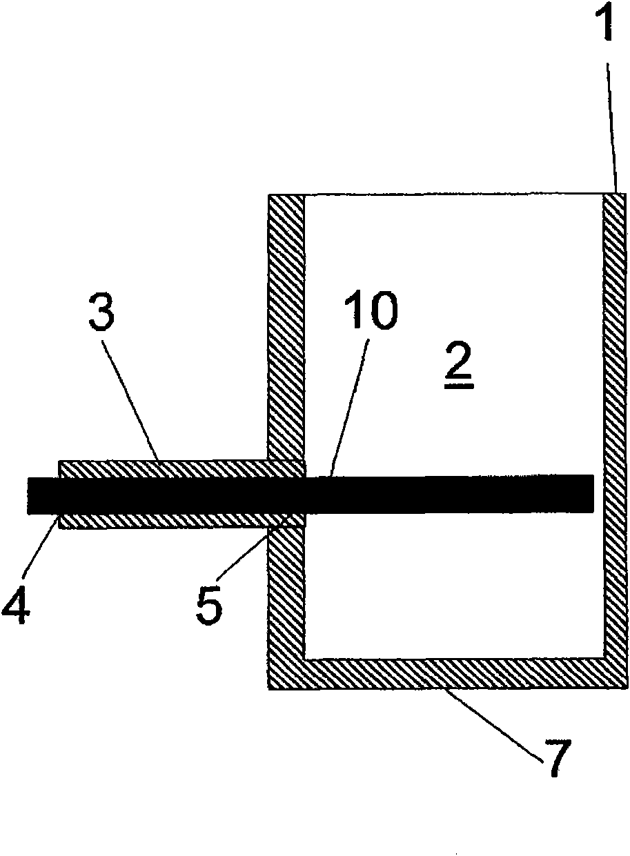 Device for determining and/or monitoring the temperature