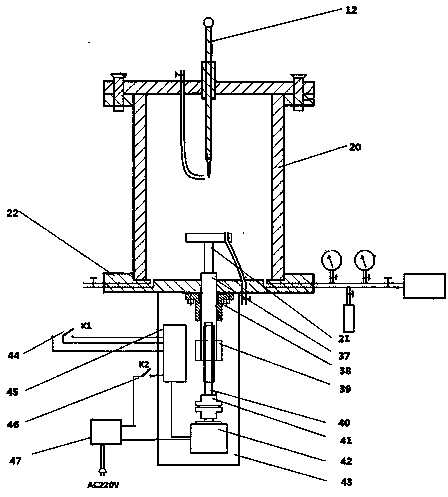 Electrode space control system for insulating gas discharge decomposition component detection device