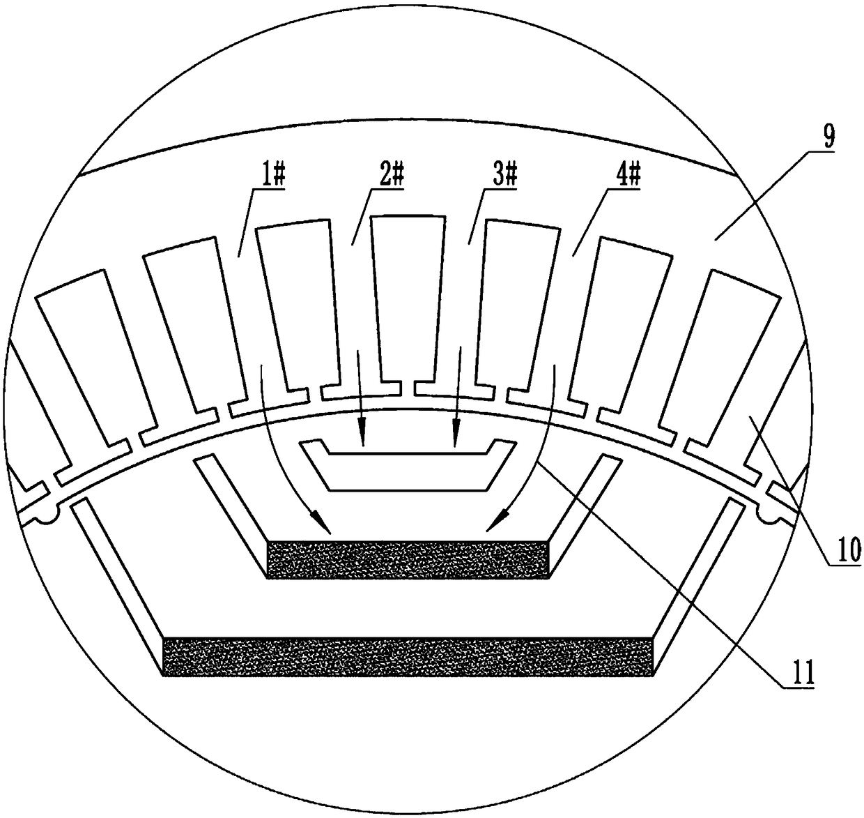 Consequent-pole motor and compressor with same