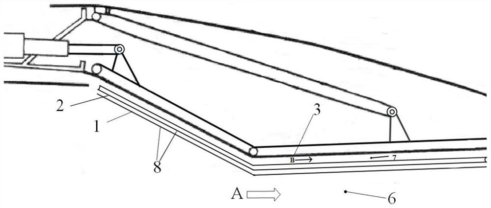 Double wall cooling structure with transverse corrugated impingement orifice for vectoring nozzle