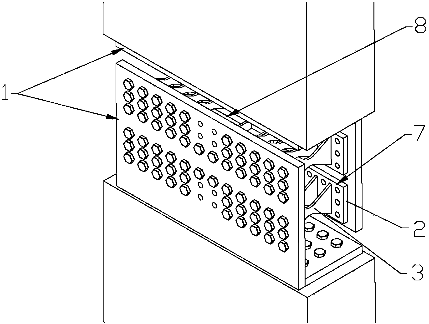 Shear yield and bending yield combined type staged soft steel damper