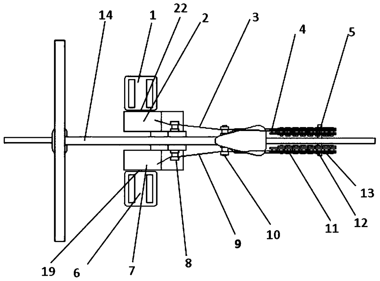 An upper and low pedal type bicycle with double chain drive is disclosed