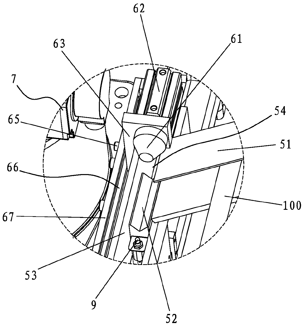 Full-automatic bending pipe production feeding line and bending pipe production method thereof