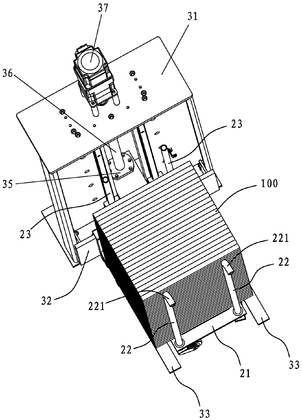 Full-automatic bending pipe production feeding line and bending pipe production method thereof