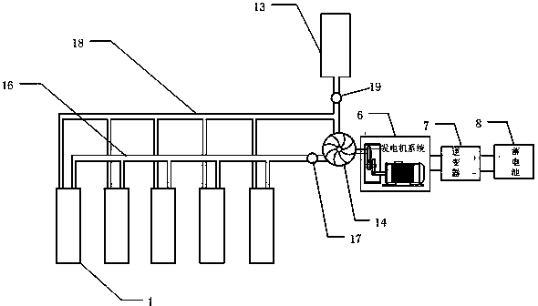 Roadbed hydraulic power generation device