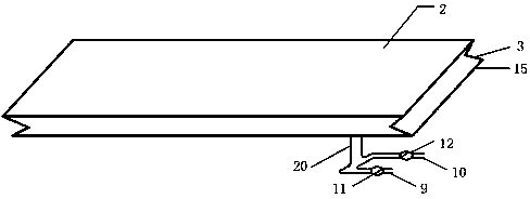 Roadbed hydraulic power generation device