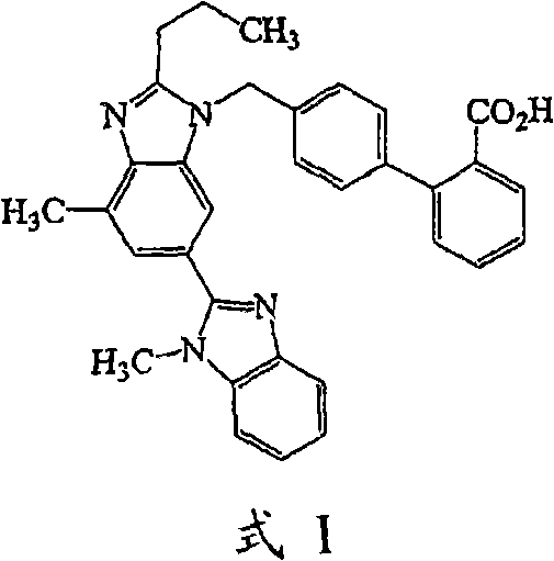 Solid oral preparation containing telmisartan and preparation method thereof