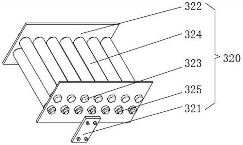 Cotton yarn space dyeing equipment facilitating dye recovery