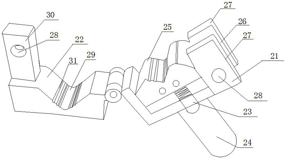 Fixing device used for stripping insulating layer of insulated conductor