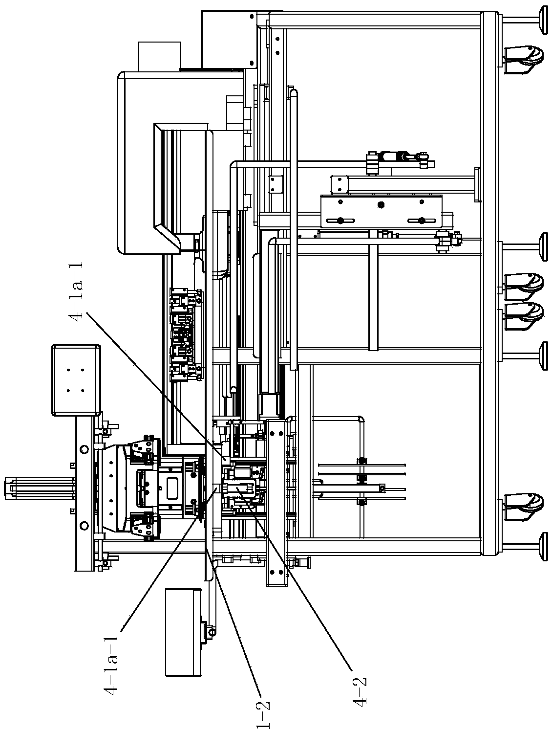 Auxiliary positioning adjusting device of full-automatic cold-folding bagging machine