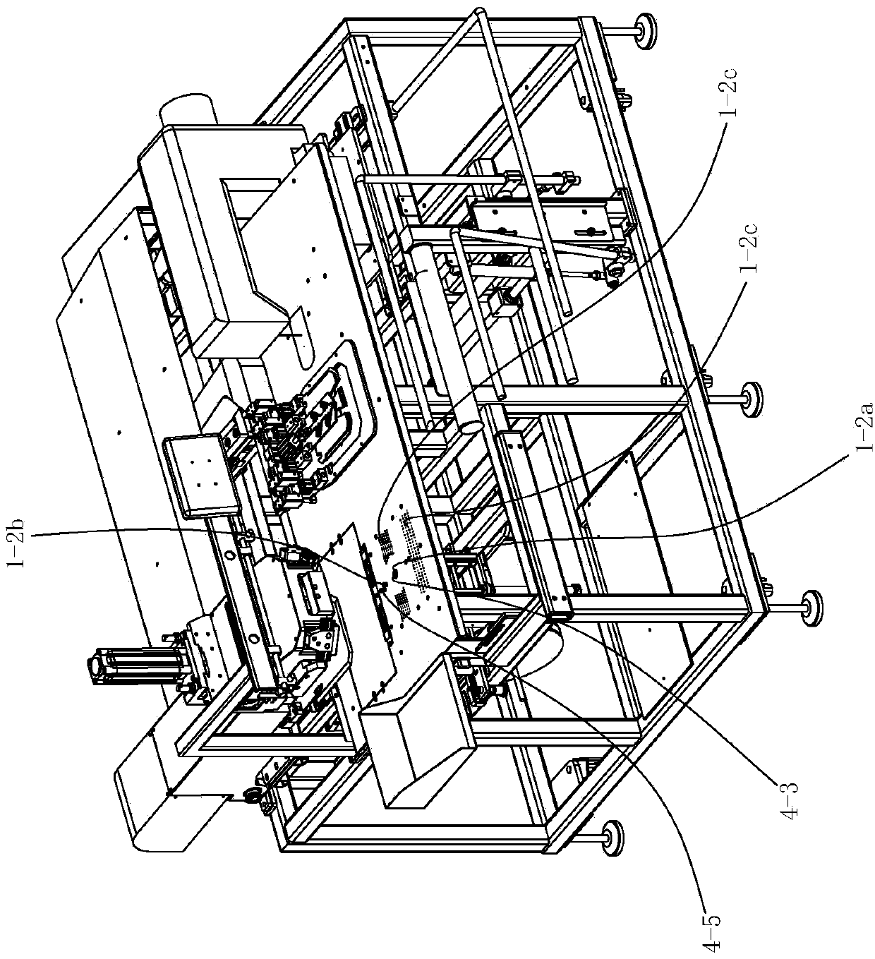 Auxiliary positioning adjusting device of full-automatic cold-folding bagging machine