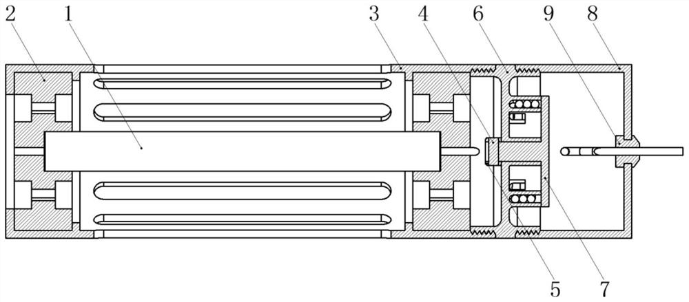 Thermocouple connection structure with impact protection function