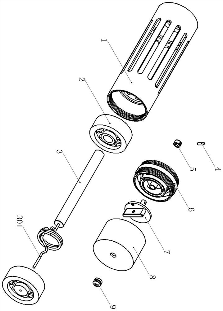 Thermocouple connection structure with impact protection function