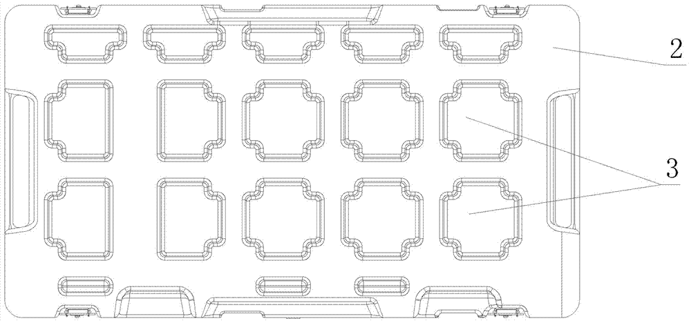 Air-drop type storage-transportation packaging box convenient to stack and preparation method of packaging box