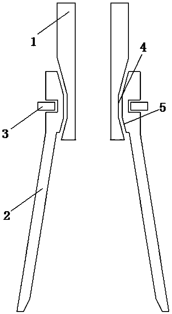 Opening and contracting device and drilling probe