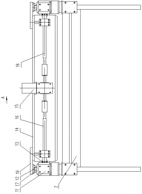 Material blocking and pushing device for electronic cut-to-size saw