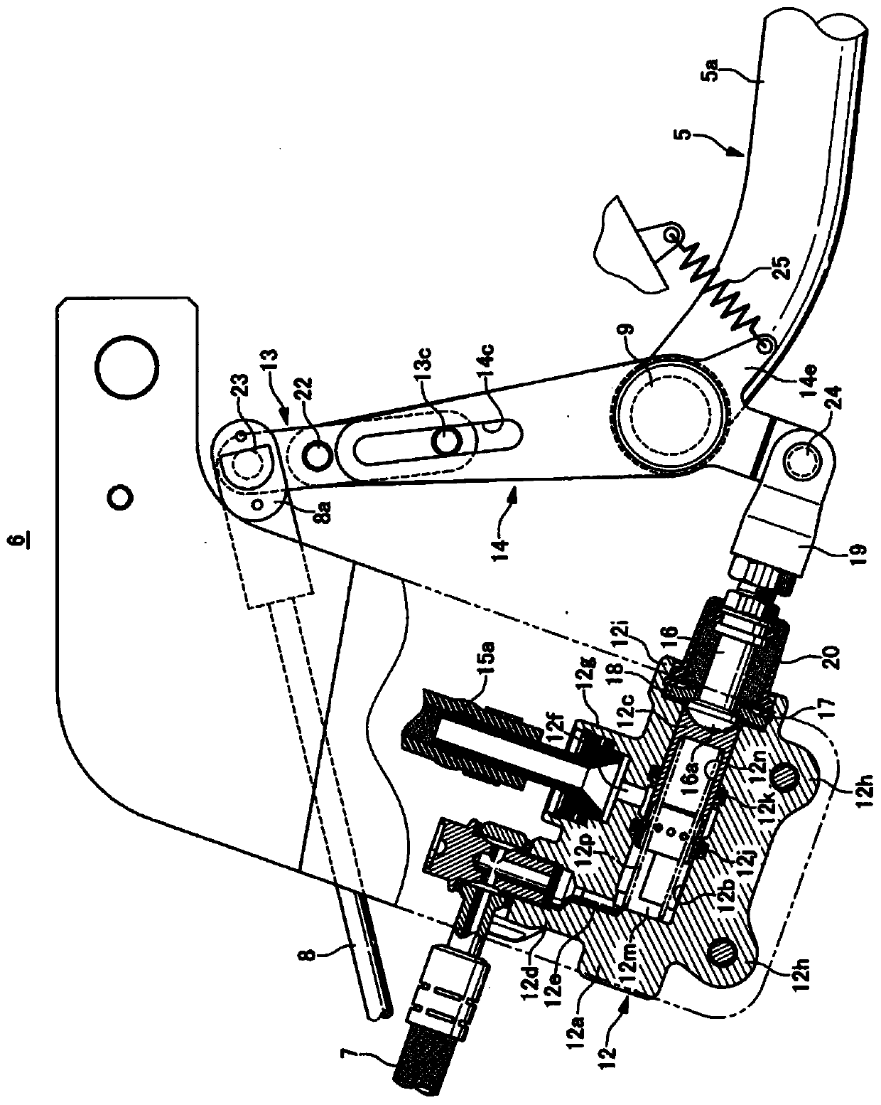 Braking device for joystick type vehicles