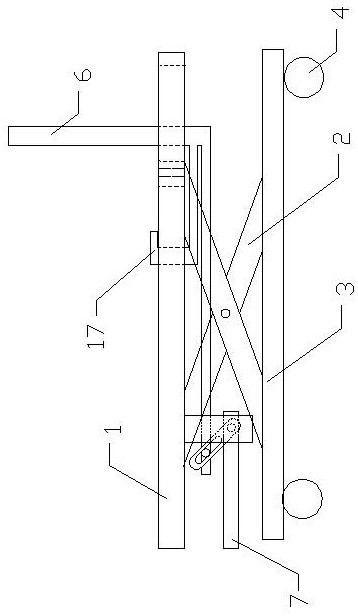 Transformer substation inspection robot transferring and lifting device