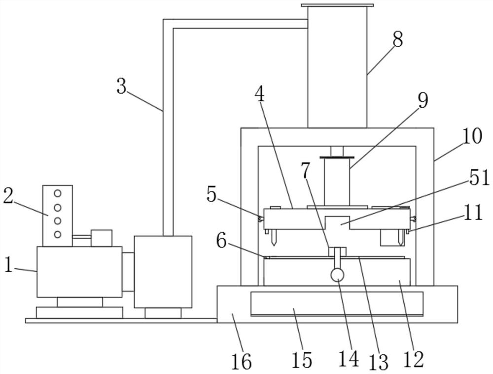 Stamping tool for storage battery protection plate