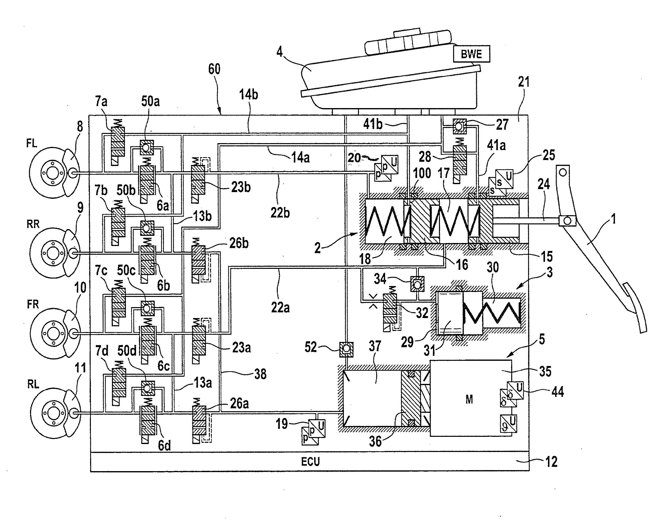 Method for providing haptic information to the driver of a motor vehicle