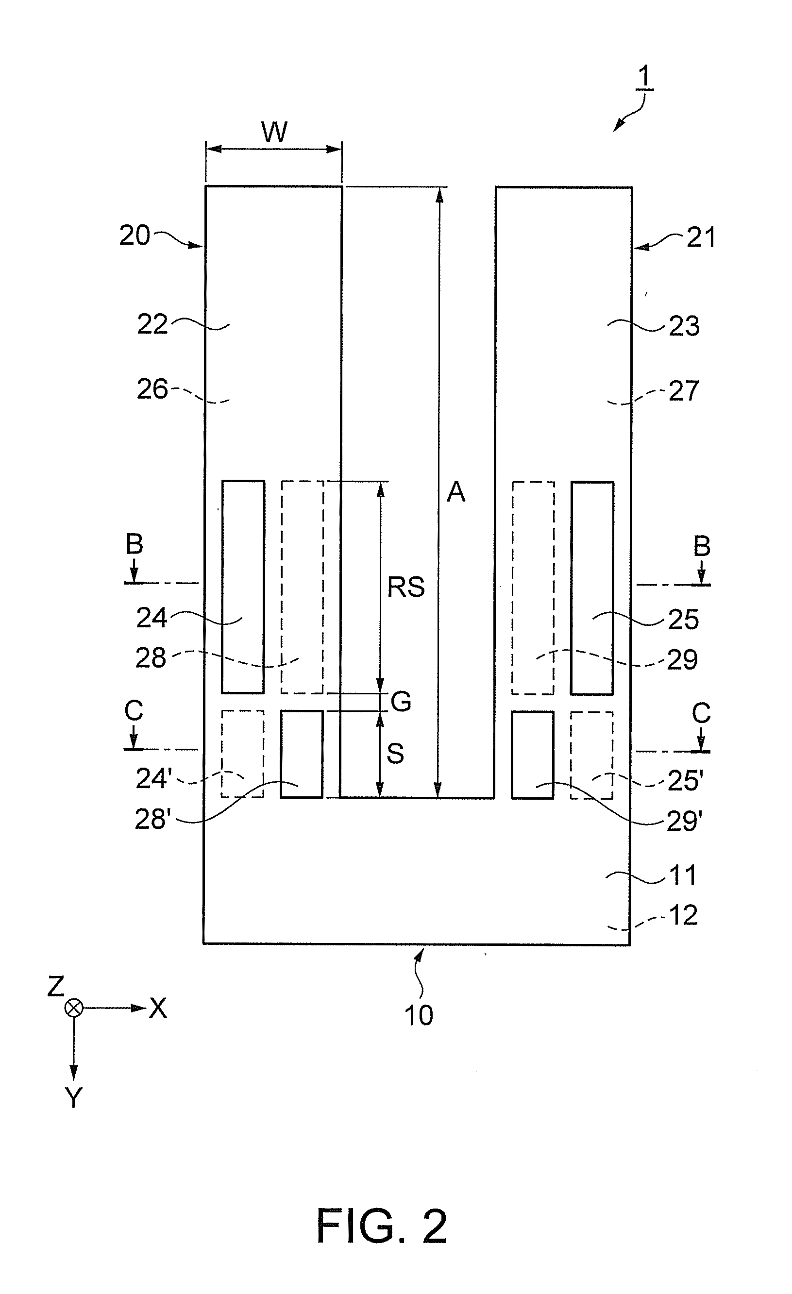 Tuning-fork resonator with grooves on principal surfaces