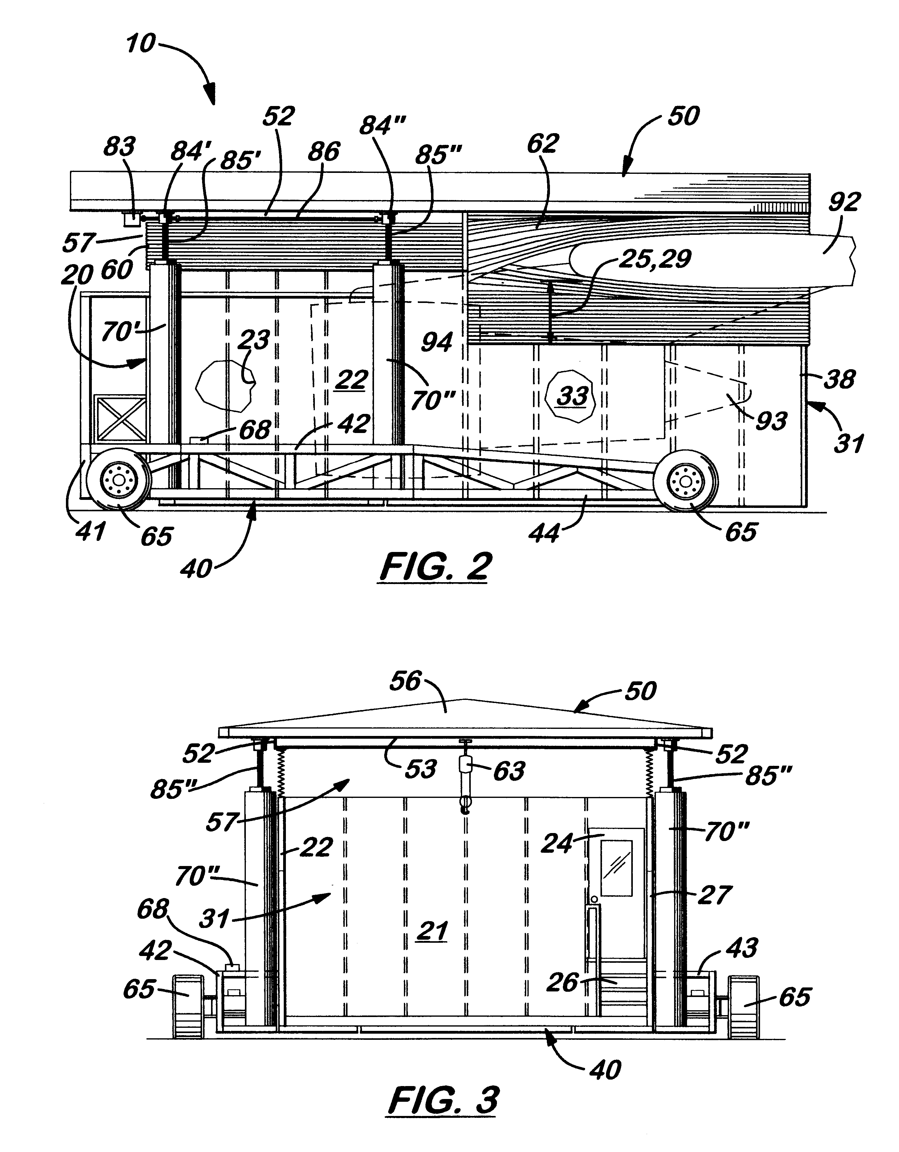 Mobile aircraft hangar