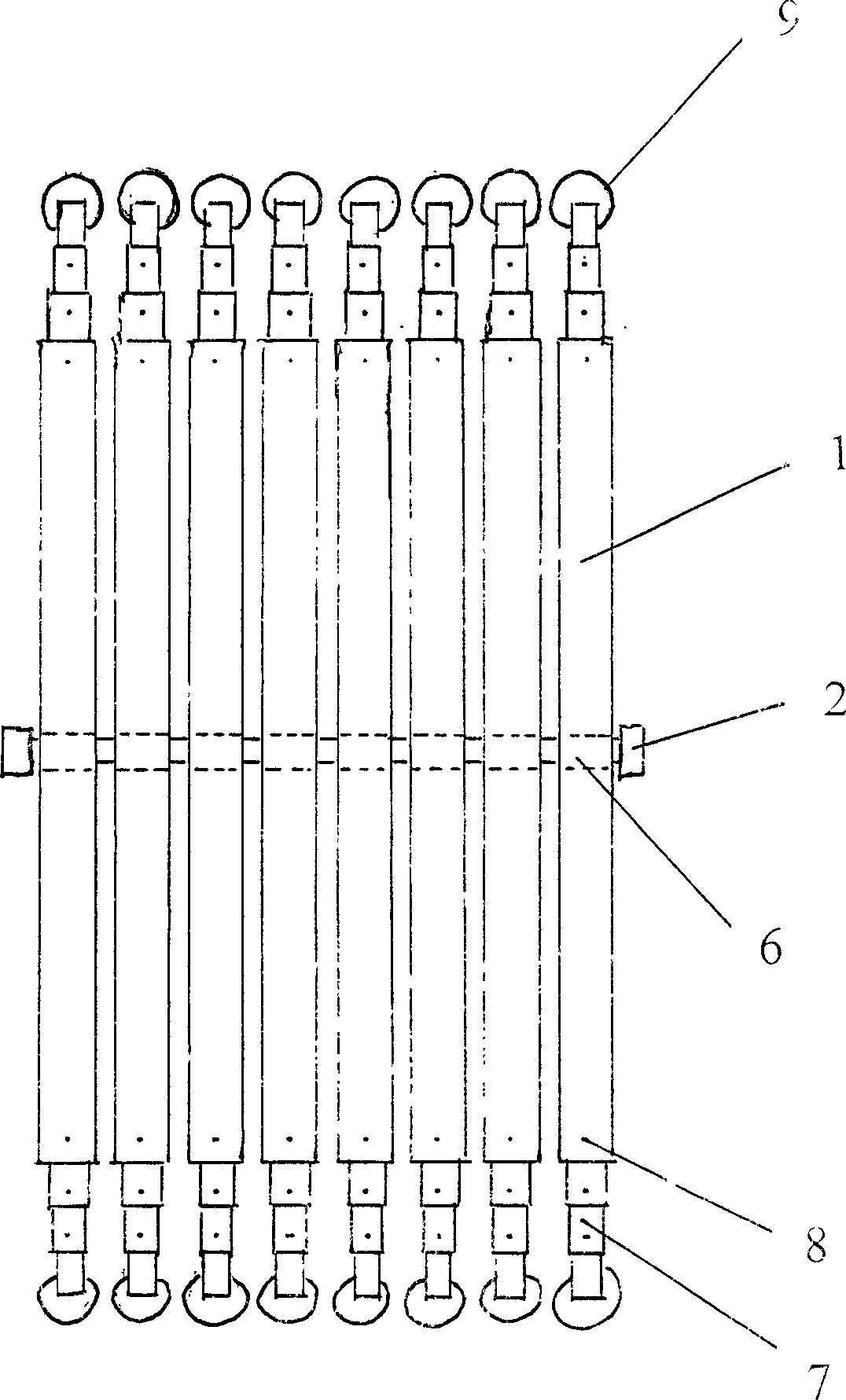 A projection screen rack for mobile projection