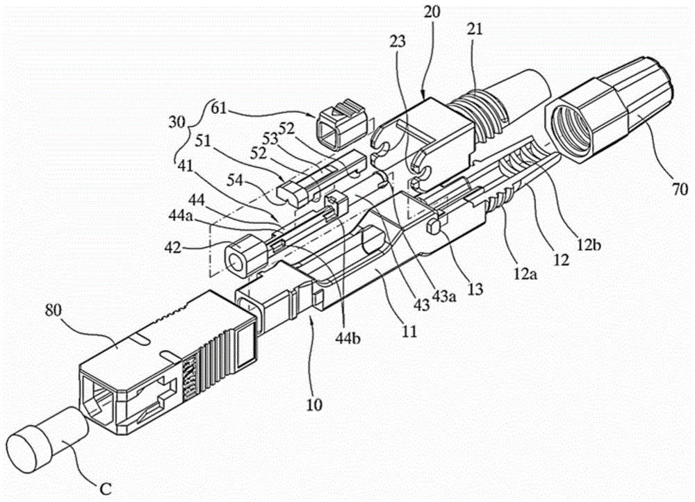 Field assembled optical connector