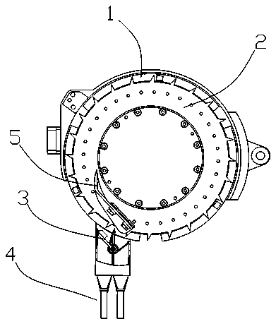 Seed discharging device and seeding device