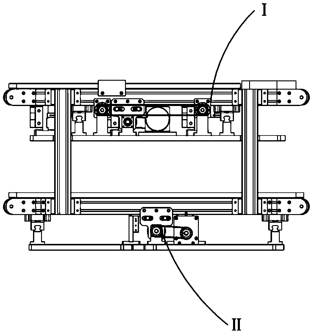 Double-layer assembly line with interval adjustable