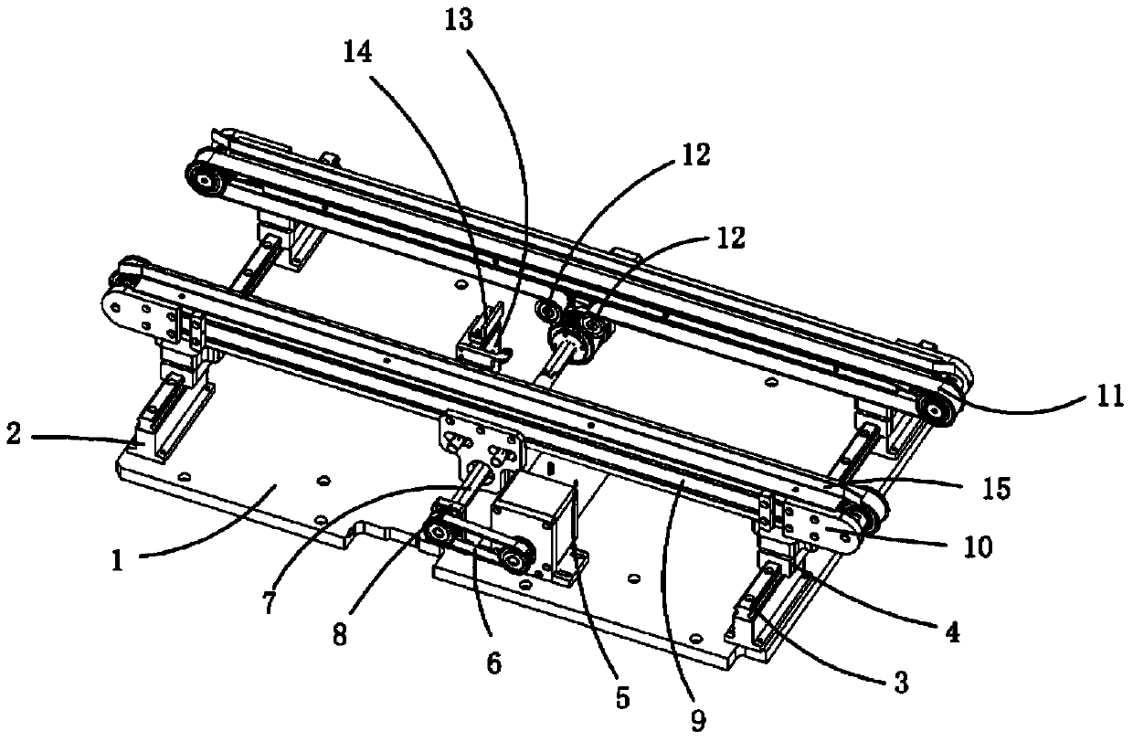 Double-layer assembly line with interval adjustable