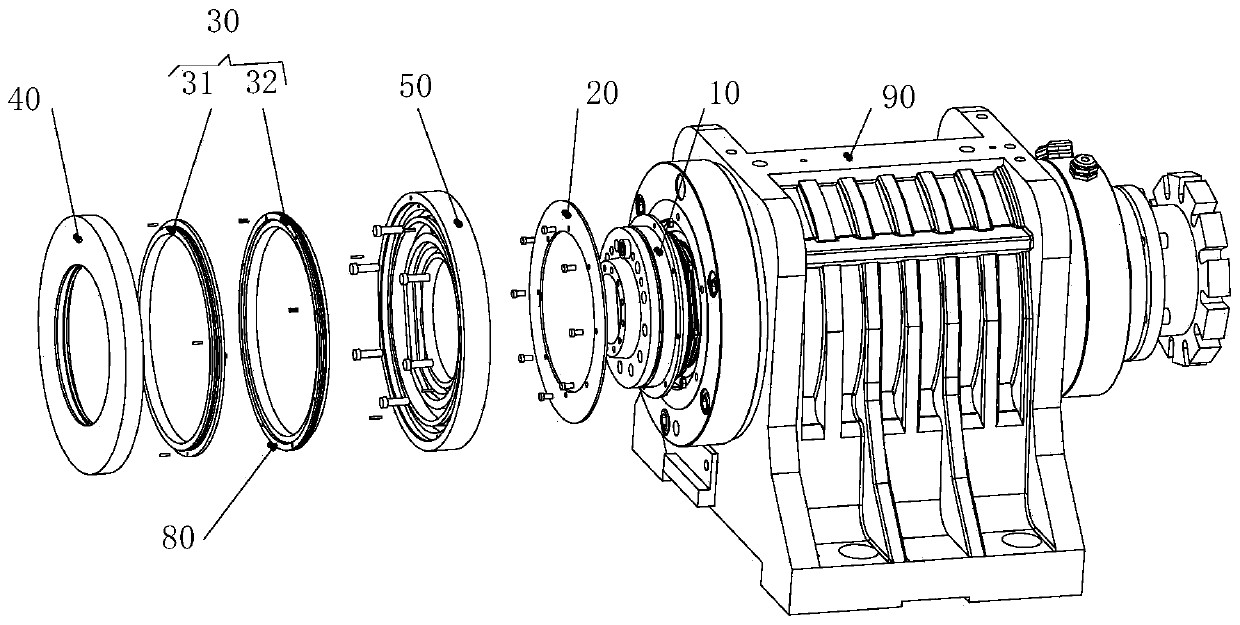 Spindle structure and machine tool with same