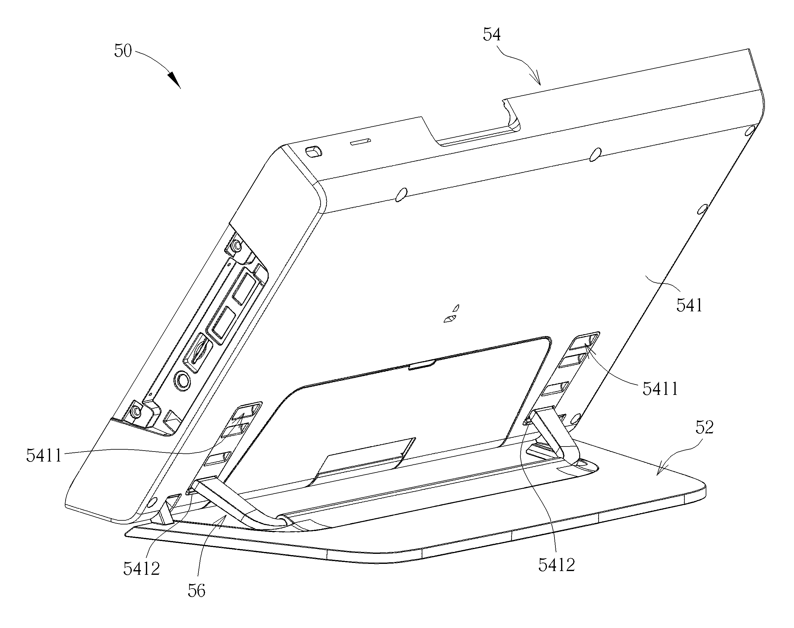 Display device capable of fixing a screen at different view angles