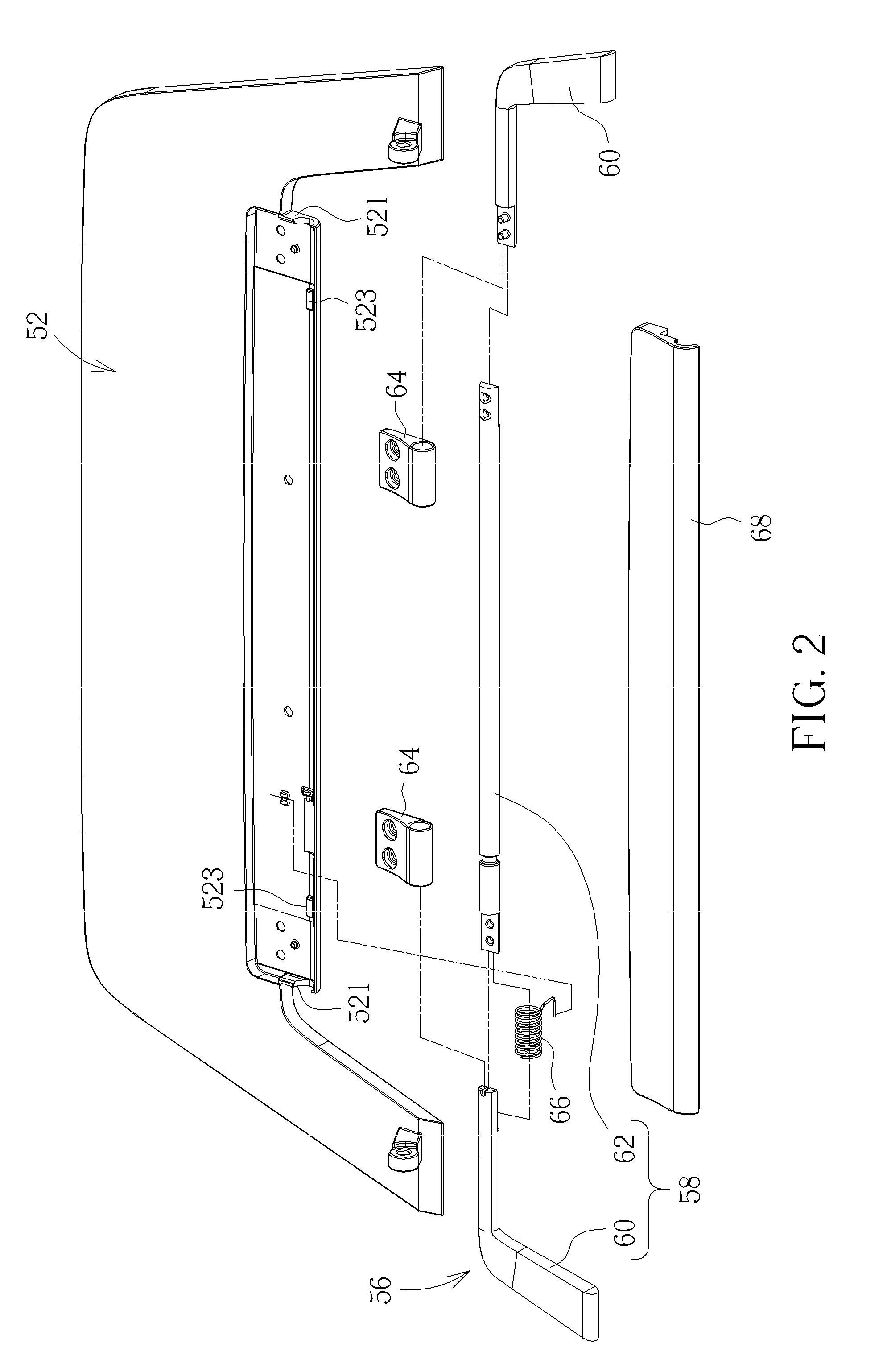 Display device capable of fixing a screen at different view angles