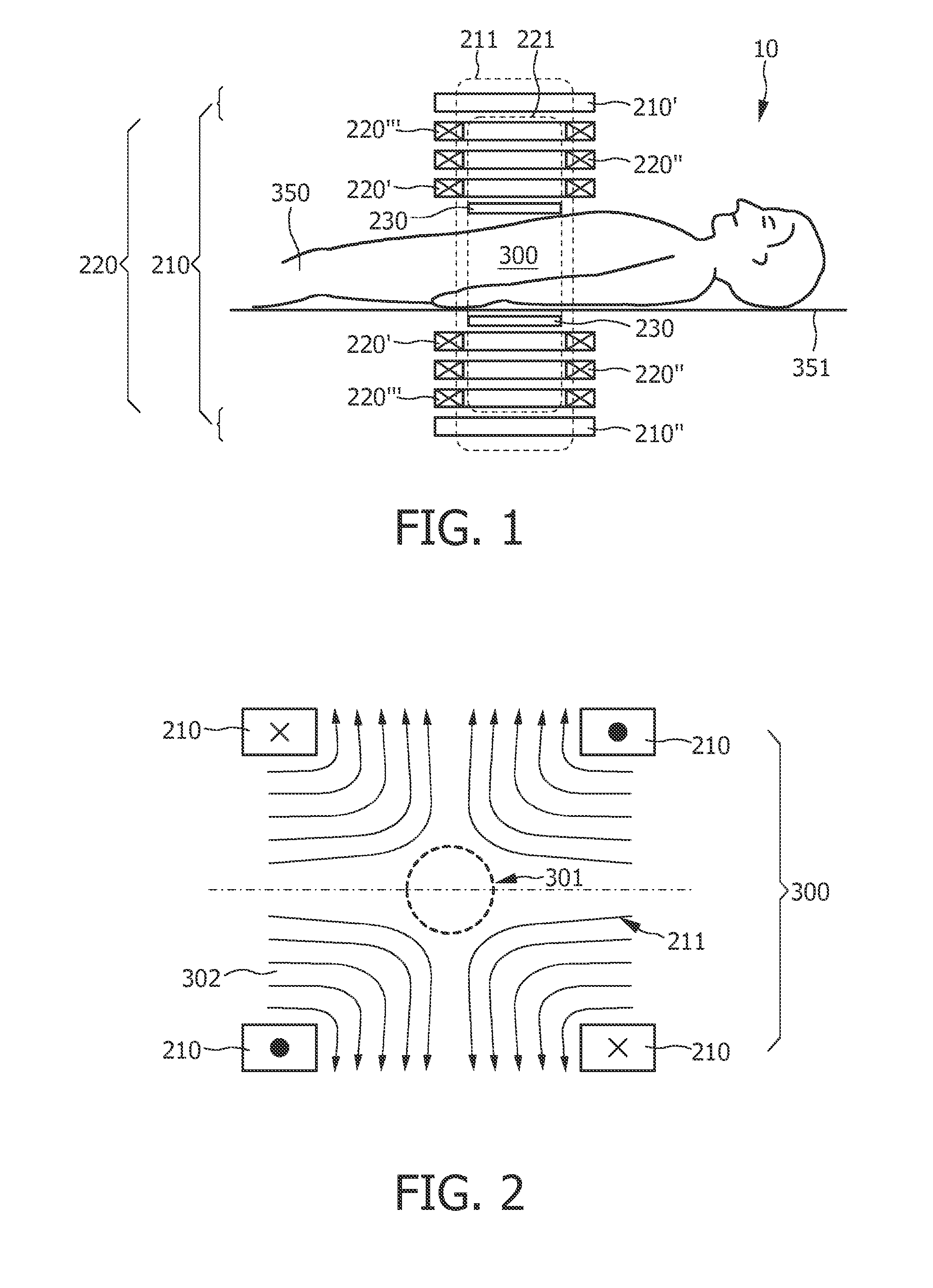 Arrangement and method for influencing and/or detecting magnetic particles