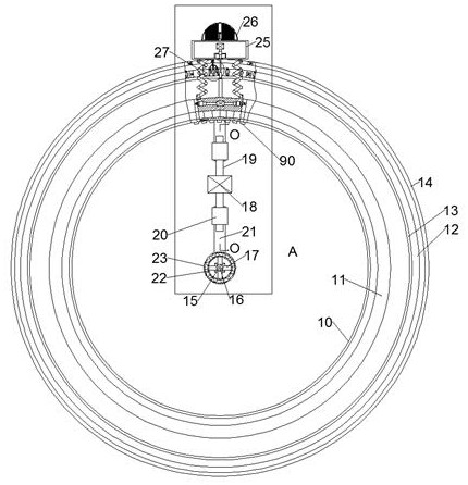 Device for maintaining automobile engine illumination and having cleaning function