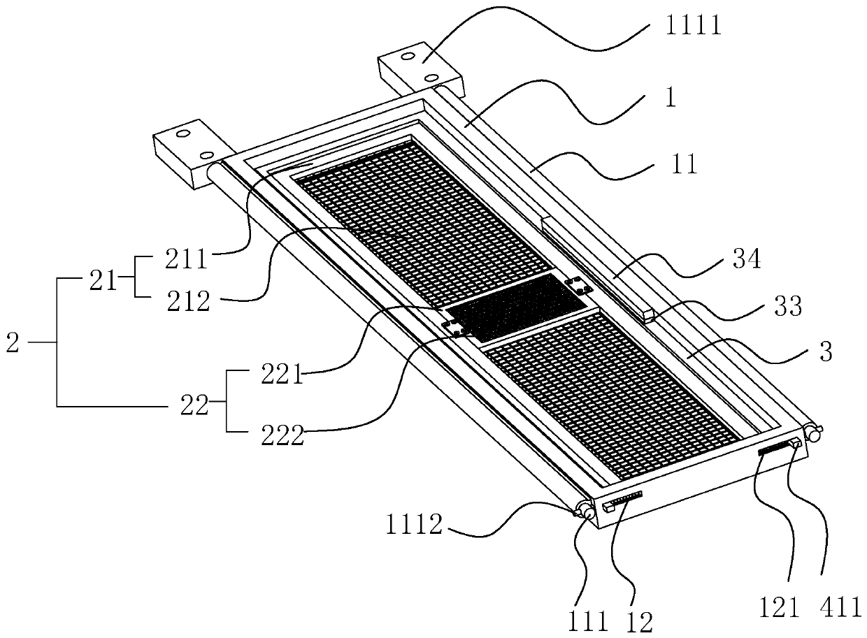 Filtering device for return air inlet of central air conditioning fan coil and installing method of filtering device