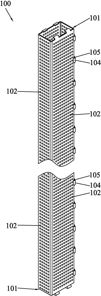 Filtering element, filtering unit and nuclear reactor containment recirculation filter