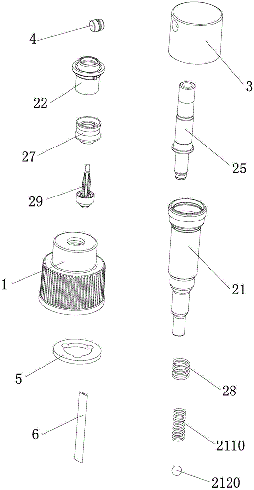 A double spring spray pump with good spray effect