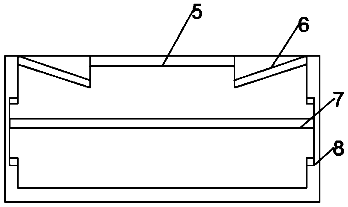 A glue spraying device of a packing box glue coating machine