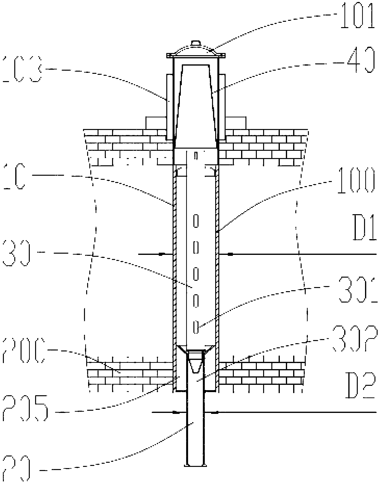 Vertical reduction jar