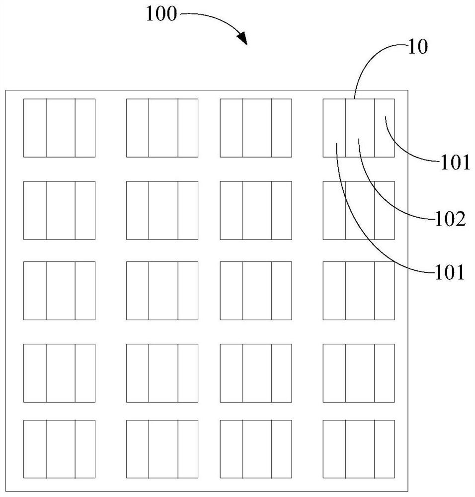 Transparent display substrate, array substrate, display panel and display device