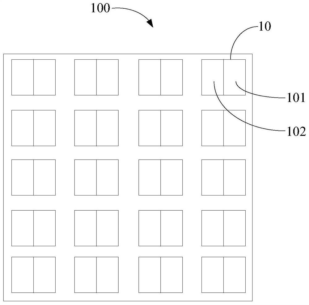 Transparent display substrate, array substrate, display panel and display device